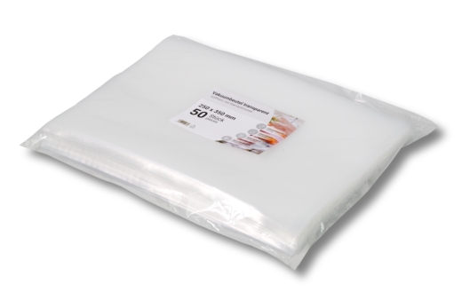 Vakuumbeutel 250 x 350mm 90my stark 10 Pck. a 50 Stck transparent strukturiert mit Diamantmuster