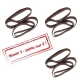 Sparaktion: Nehme 3 und zahle nur 2 ! 3 x Teflonbandset (je 4 St�ck) f�r Serie TR - 800 zum Preis von 2 !