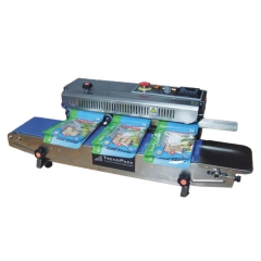 Durchlaufschwei�ger�t TR - 800 H mit digitaler Temperatursteuerung, oberer und unterer Sicherheitsabdeckung und lebensmittelechtem Edelstahlgeh�use